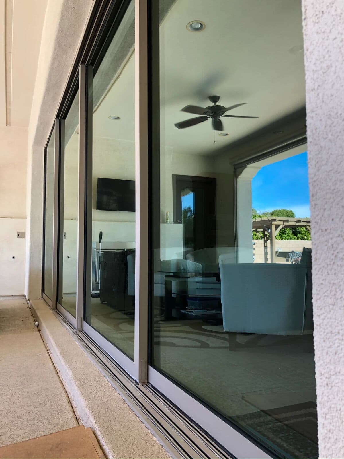 Clean patio windows